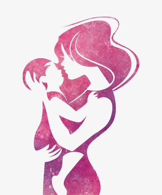 抱孩子的女人免抠