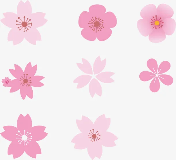 樱花花瓣元素免抠