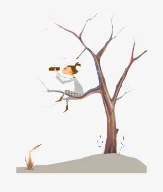 卡通树枝枝干免抠