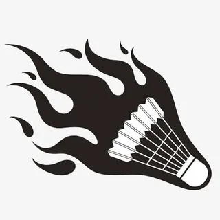 火苗羽毛球免抠