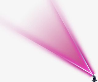 粉色放射舞台灯光免抠