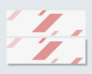 红色长方形漂浮免抠