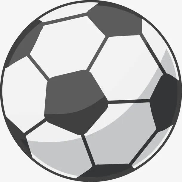 绿色卡通足球免抠