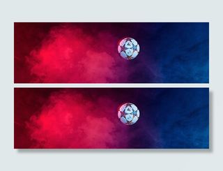 炫彩足球背景高清