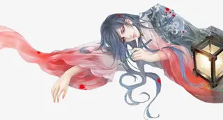 古风立绘灯笼男子免抠