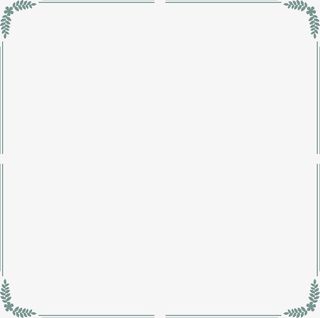 绿色春季植物框架免抠