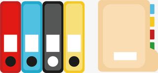 矢量扁平文件夹免抠