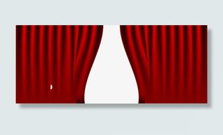 红色幕布免抠