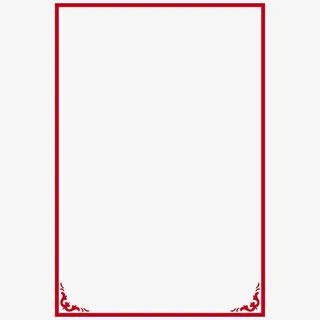 红色边框素材免抠