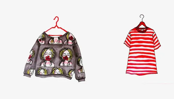 卡通人物卫衣免抠