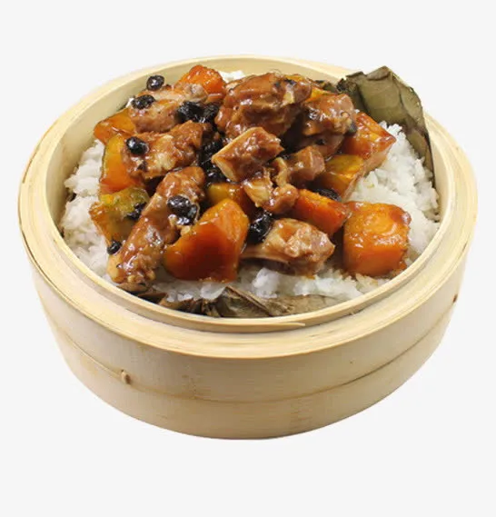 美味荷叶蒸饭免抠