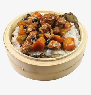 美味荷叶蒸饭免抠