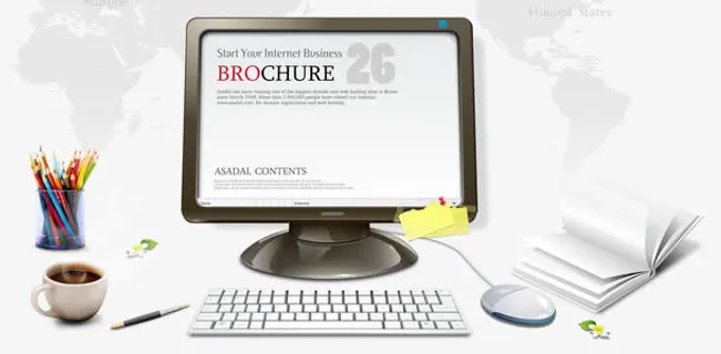 白领办公室文具免抠