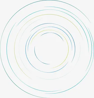 手绘蓝色圆圈虚线免抠