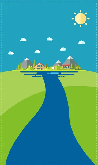 卡通户外道路公益宣传平面广告高清