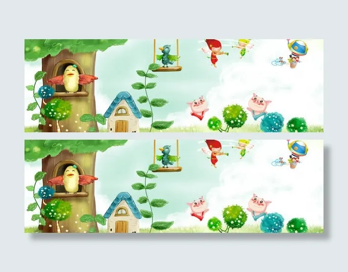 卡通春天梦幻背景