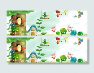 卡通春天梦幻背景