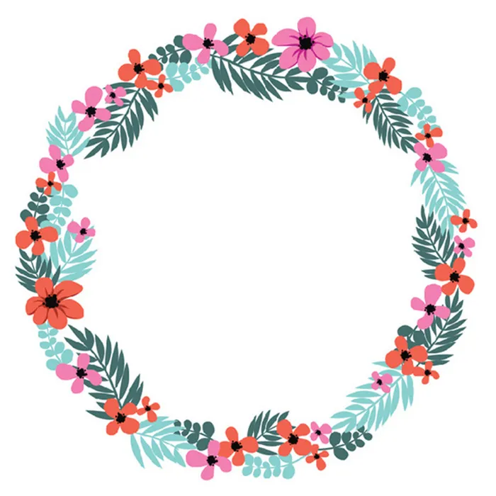 森系花环背景高清