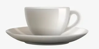 大气白色杯子免抠