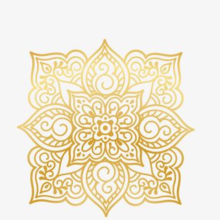 四边形花纹图案免抠