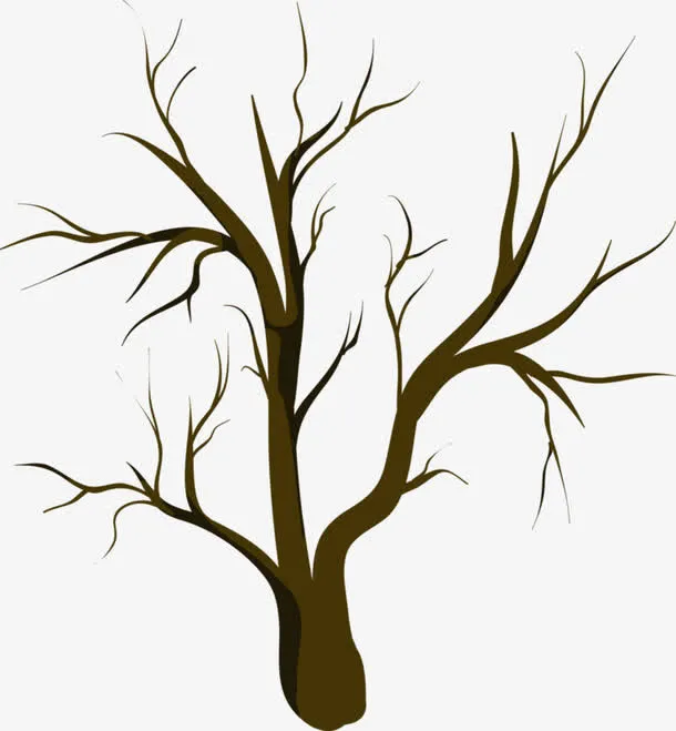 光秃秃的树枝免抠