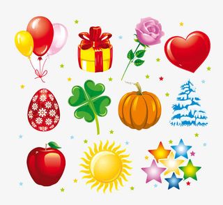 节日元素矢量图免抠