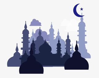 美丽的开斋节穆巴拉克海报免抠