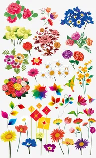 花卉矢量素材免抠