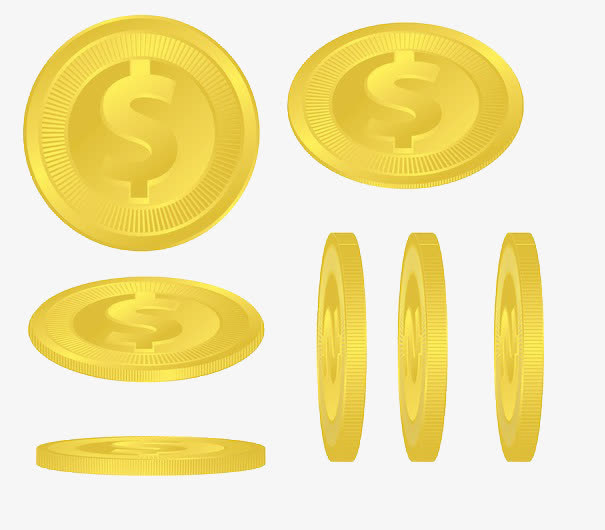 卡通金币免抠