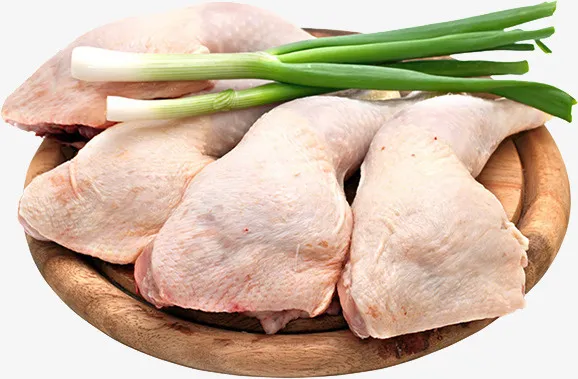 一盘新鲜的鸡边腿免抠