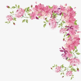 小清新手绘花边框免抠 小清新手绘花边框免抠