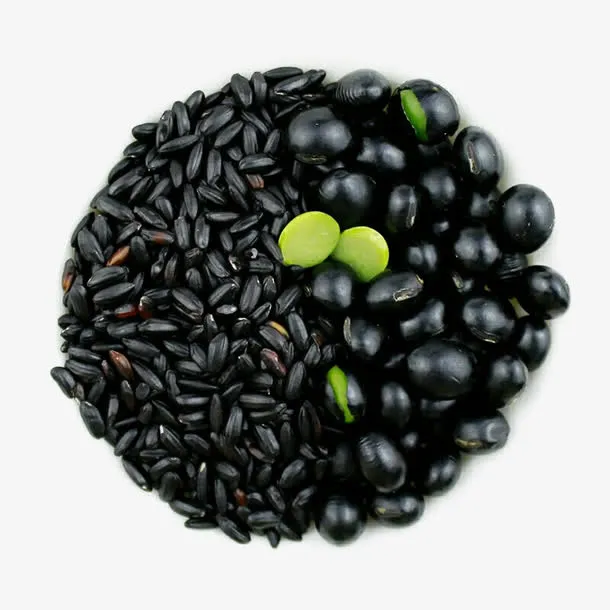 黑色食物素材黑米免抠