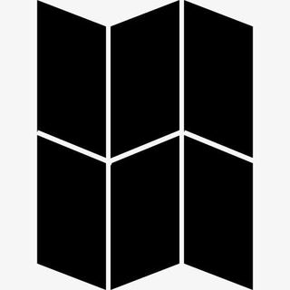 纸折三个部分反射图标免抠