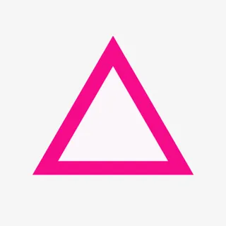 粉色边框整齐正三角形免抠