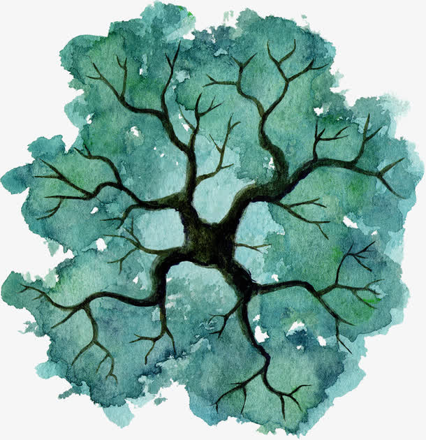 墨绿花纹免抠