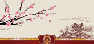 中国风桃花背景高清