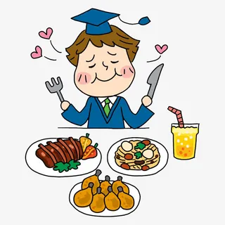 丰盛的晚餐免抠