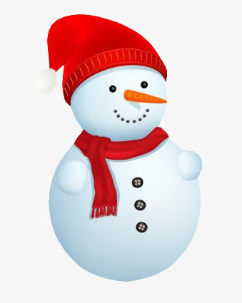 可爱卡通雪人png素材免抠