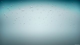 青色渐变透明水珠免抠