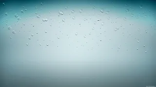 青色渐变透明水珠免抠