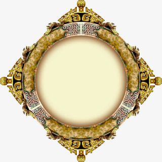 金色菱形发光物招聘海报免抠