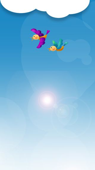 蓝色天空H5背景高清