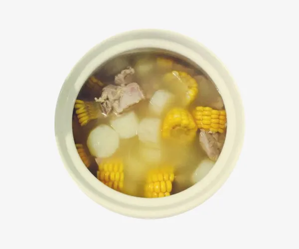 美食玉米山药炖排骨免抠