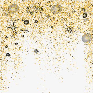 金粉星光效果元素免抠