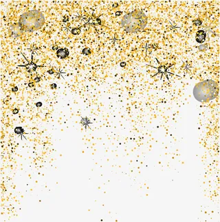 金粉星光效果元素免抠