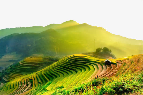 唯美的泰国山水景色素材免抠