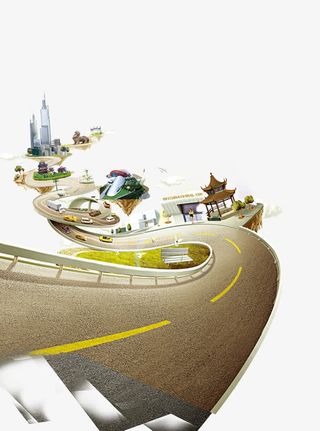 公路简图免抠