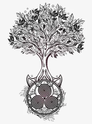 卡通树插画图片免抠