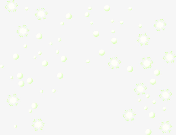 唯美白色雪花免抠