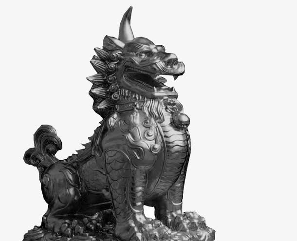 实拍山海经古代神兽獬豸免抠